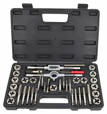 Gewindeschneider-Set AWTOOLS 40-teilig aus gehärtetem Stahl