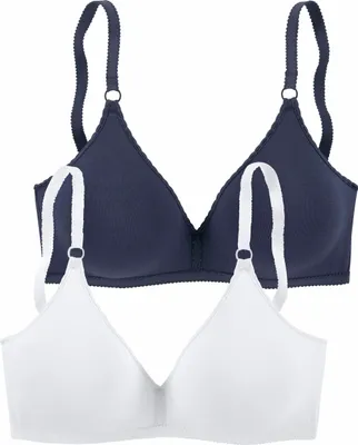 Produktbild von PETITE FLEUR Bralette-BH marine+weiß Größe 70 C