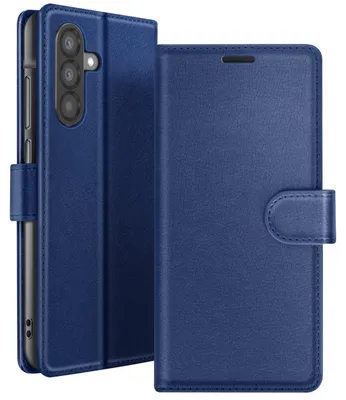Immagine prodotto di Zanaé, custodia a portafoglio con chiusura magnetica e supporto per Samsung Galaxy A37, blu notte