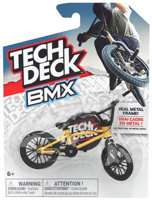 Produktbild von Tech Deck , BMX-Fingerfahrrad, authentisches Mini-BMX für actionreiche Stunts, original Artwork bekannter Marken, für Fingerakrobaten ab 6 Jahren, Zufallsauswahl: keine bestimmte Sorte wählbar, Fingerfahrrad, 5 Jahr(e)
