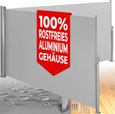 Produktbild von Doppel-Seitenmarkise aus Aluminium 160 x 600 cm