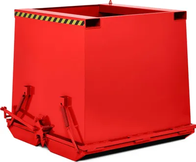 Produktbild von RR Industrietechnik Schwerlast- Klappbodenbehälter Typ RKC-50 500dm³ RAL 3000 Feuerrot