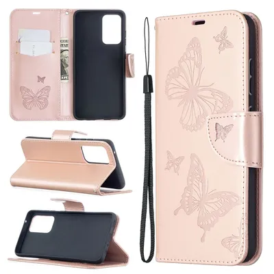 Produktbild von König Design Hülle kompatibel mit Samsung Galaxy A52 4G / 5G / A52s Kunstleder Handyhülle - Handy Case Rosa