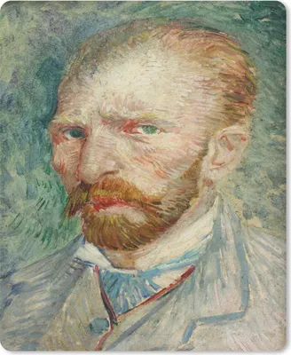 Produktbild von MuchoWow® Mauspad Mousepad Selbstporträt - Vincent van Gogh 19x23 cm - Mousepads - Maus Mat - Pad - Mausunterlage - Mauspads - Spielen