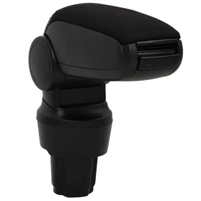 Immagine prodotto di vidaXL Bracciolo auto nero 13x33x(33-49) cm ABS