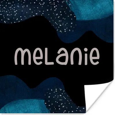 Produktbild von MuchoWow® Poster Melanie - Pastell - Mädchen 100x100 cm - Babyzimmer