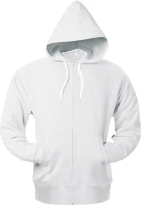 Produktbild von Kariban Herren Sweatjacke Kapuzenpullover Hoodie Sweatshirt Pullover, Größe:L, Farbe:Weiß