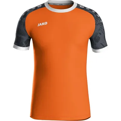 Image de Jako Iconic Maillot manches courtes homme - Orange fluo / Noir
