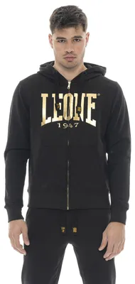Produktbild von Hoodie Herren Leone 1947 Apparel Gold Kapuze Reißverschluss Gold-Logo