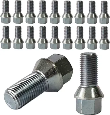 Obrázok produktu pre 20x kolesová skrutka M14x1,5 60° kužeľ 25 mm dĺžka stopky kompatibilná s boxom Fiat Ulysse Scudo Combinato Scudo