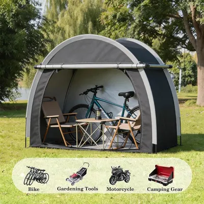 Image de Tente imperméable pour abri de vélos, pouvant accueillir de 1 à 4 vélos
