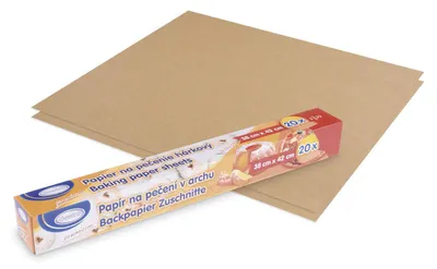 Produktbild von 200x Backpapier Zuschnitte braun 38 x 42 cm