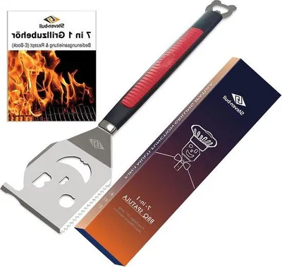 Immagine prodotto di Set di utensili da barbecue 17 pollici 7 in 1 per grigliate all'aperto