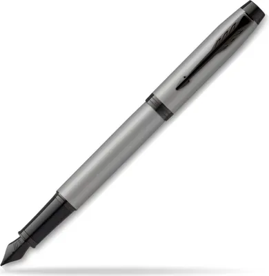 Zdjęcie produktu dla Parker IM Achromatic, Czarny, Szary, System napełniania nabojem, Czarny, Szary, Okrągła, Stal nierdzewna, Drobny