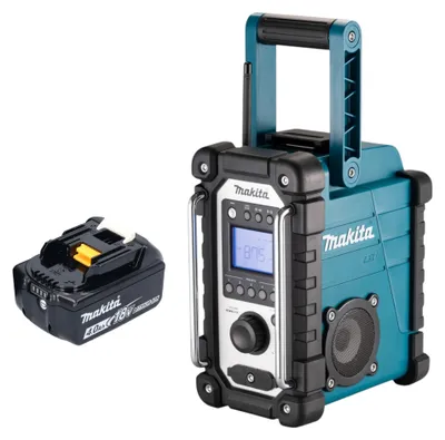 Image de Makita DMR 116 M1 Radio de chantier sans fil 14,4 - 18 V AM FM AUX + 1x batterie 4,0 Ah - sans chargeur
