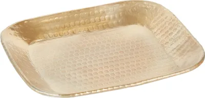 Zdjęcie produktu dla Taca na świece skandynawska Lesha złota kwadrat 21cm