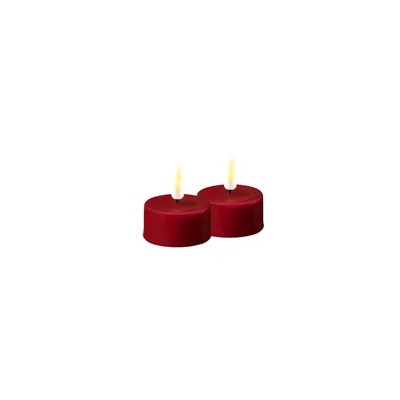 Image de Bougie LED Bordeaux Bougie chauffe-plat
