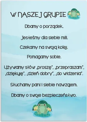 Obrázek produktu pro Motivační nástěnné plakáty pro mateřské školy Pravidla chování 50x70
