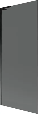Produktbild von Mexen Next L Badewannenabtrennung 1-flügelig 80 x 150 cm, Graphit, Schwarz - 895-080-000-03-40-70