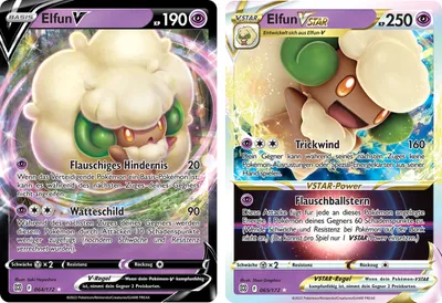 Produktbild von Elfun V & Elfun VSTAR SET Schwert & Schild Strahlende Sterne 64-65/172 Sammelkarten Pokemon Einzelkarten