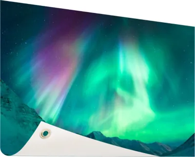 Produktbild von Gartenposter - 120x80 cm - Symphonie des Nordlichts  - Modernes Wandbilder - Natur