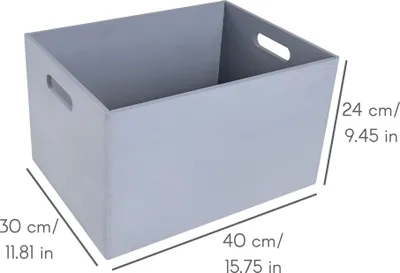 Produktbild von Creative Deco XXL Große Graue Holzkiste Obstkiste Korb Weihnachten - 40x30x24cm
