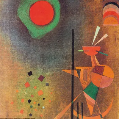 Obrázok produktu pre Wassily Kandinsky umelecká tlač obrazu - Aufleuchten, 1927 (40 x 40 cm)