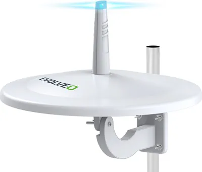 Produktbild von Evolveo TDE Jade 3, Draußen, Weiß, 10 m, 48 dBi, DVB-T, DVB-T2, IEC