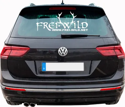 Produktbild von Frei.Wild - Geweih, Heckscheibenaufkleber weiß, 60 x 30 cm
