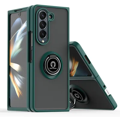 Image de Étui de protection en TPU + PC « Shadow Design » pour Samsung Galaxy Z Fold6, couleur vert foncé