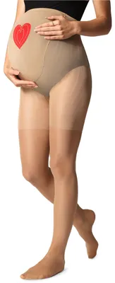 Image de Collants de grossesse Be Mammy 40 deniers BE-1121 (Daino, XL) .