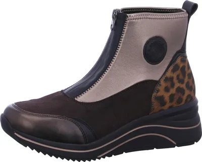 Produktbild von Remonte Damen Stiefelette Herbst in Weite H, Reißverschluss und Keilabsatz D0T78, Größe:40 EU, Farbe:Mehrfarbig