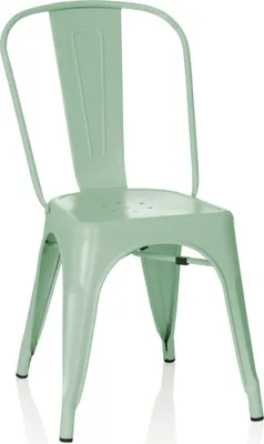 Produktbild von hjh OFFICE Bistrostuhl ohne Armlehnen VANTAGGIO BRUSH Metall Stuhl bis 150 kg belastbar
