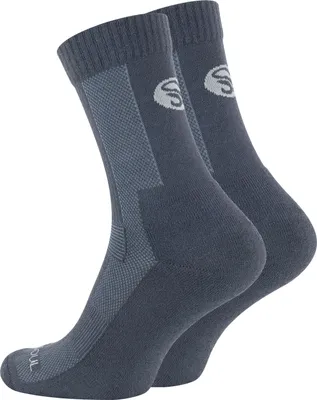 Produktbild von Stark Soul® 1 Paar Merino Outdoor Trekking Socken für Damen und Herren, grau, 43-46