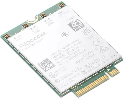 Zdjęcie produktu dla Lenovo 4XC1M72799, Wewnętrzny, Bezprzewodowy, M.2, WWAN, Zielony