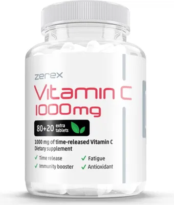 Obrázek produktu pro Zerex Vitamín C 1000 mg s postupným uvolňovaním, 100 tablet