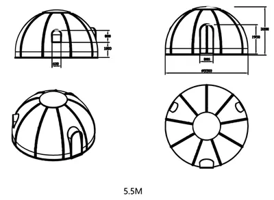 Immagine prodotto di Robusto gazebo da giardino di grandi dimensioni, moderno, realizzato in policarbonato per uso esterno