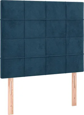 Produktbild von vidaXL Kopfteil Dunkelblau 90x5x118/128 cm Samt