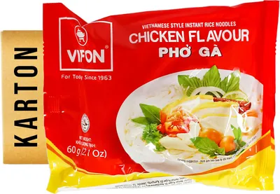Produktbild von Vifon Pho Ga Instant Reisnudeln Huhngeschmack 30x60g
