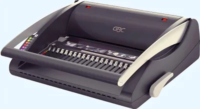 Produktbild von GBC CombBind C200 Bindegerät, Kamm-Bindegerät, Manuell, 330 Blätter, Schwarz, Grau