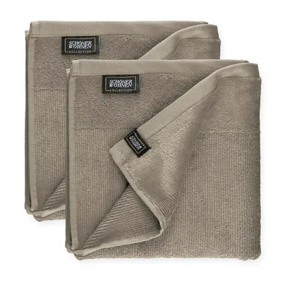 Image de Schöner Wohnen Set de 2 serviettes Sense Couleur sable Taille 50x100