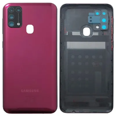Image de Couvercle de batterie Samsung pour Galaxy M31 M315F GH82-22412B Rouge / Rouge - Pièce de rechange