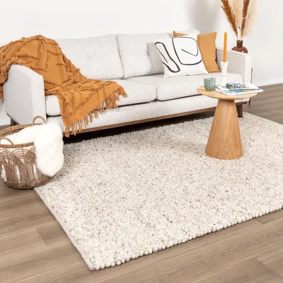 Produktbild von Volero - Wollteppich - Oliver Beige - 160x230 cm - Wohnzimmer, Esszimmer, Schlafzimmer - Boho, Klassik, Industrielle, Ländlich, Modern