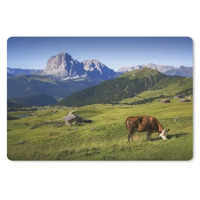 Produktbild von MuchoWow® Mauspad Mousepad Kuh - Berg - Alpen 27x18 cm - Mousepads - Maus Mat - Pad - Mausunterlage - Büroartikel - Desk Matten