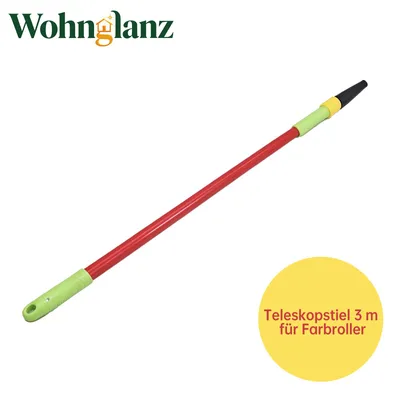 Produktbild von Wohnglanz Teleskopstiel 3m, ausziehbar 162–300cm für Farbroller, Universal Verlängerungsstiel