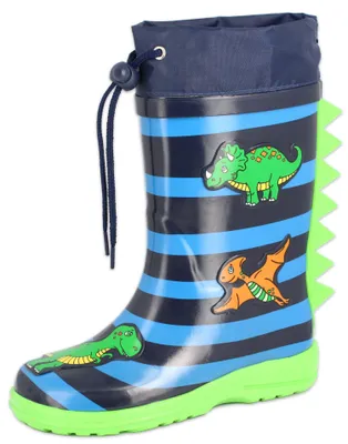 Productafbeelding van Beck Jungen Dinoworld rubberlaarzen, blauw, maat 31 EU