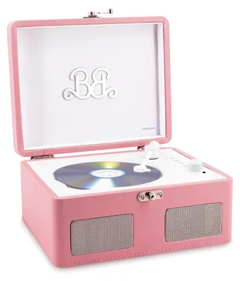 Zdjęcie produktu dla Odtwarzacz CD w stylu vintage – – Bezprzewodowy odtwarzacz CD Barbie – Bluetooth – Głośniki stereo – Od 12 lat – Różowy