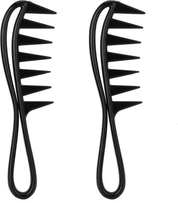 Immagine prodotto di Pettine per la separazione dei capelli, ampio - 2 pezzi - Pettine grande - Pettine antistatico - per strumenti di styling.
