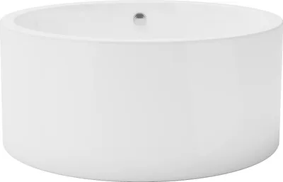 Produktbild von Freistehende Badewanne rund - 165 L - 130 x 130 x 58 cm - Acryl - Weiß - LAGUNO