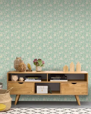 Produktbild von Coloray Fototapete 290x290 cm Latextapete Magicstick - Abstrakte floralgolden.